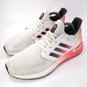 Adidas Ultraboost 2020 Athletic Running Shoe Mens Size 8 EG5177 White Red Black